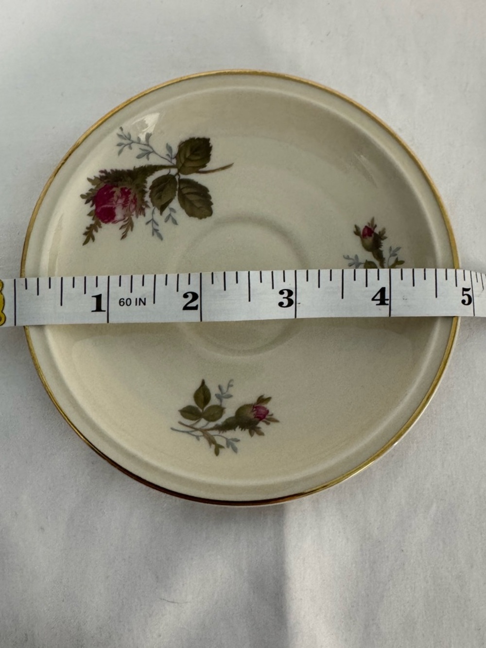 Rosenthal Winifred Selb Germany Saucer Pink Rose Gold Rim Vintage - Picture 3 of 4